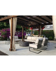 Provence Sunbrella Rocking Outdoor Club Chair - LOOMLAN - Sunset West - Outdoor Accent Chairs