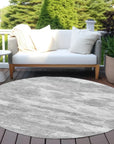 Pyrelle Gray Washable Indoor - Outdoor Rug - LOOMLAN - LOOMLAN Rugs - Outdoor Rugs