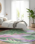 LOOMLAN Rugs Quilene Green Washable Indoor-Outdoor Rug