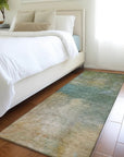 LOOMLAN Rugs Raffira Green Washable Indoor-Outdoor Rug