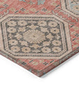 LOOMLAN Rugs Rapsodea Orange Washable Indoor-Outdoor Rug