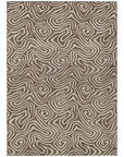 LOOMLAN Rugs Raya Brown Washable Indoor-Outdoor Rug