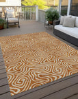 LOOMLAN Rugs Raya Paprika Washable Indoor-Outdoor Rug