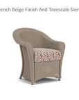 Lloyd Flanders Reflections Wicker Dining Chair Sunbrella Cushion