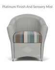 Lloyd Flanders Reflections Wicker Dining Chair Sunbrella Cushion