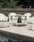 Lloyd Flanders Reflections Wicker Dining Chair Sunbrella Cushion