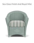 Lloyd Flanders Reflections Wicker Dining Chair Sunbrella Cushion