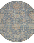 LOOMLAN Rugs Riga Blue Washable Indoor-Outdoor Rug