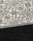 LOOMLAN Rugs Riven Black Washable Indoor-Outdoor Rug