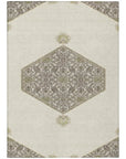 LOOMLAN Rugs Riven Ivory Washable Indoor-Outdoor Rug