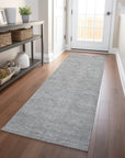 LOOMLAN Rugs Riyala Gray Washable Indoor-Outdoor Rug