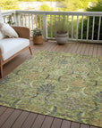 LOOMLAN Rugs Rustica Aloe Washable Indoor-Outdoor Rug