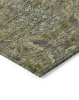 LOOMLAN Rugs Rustica Taupe Washable Indoor-Outdoor Rug