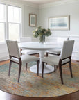LOOMLAN Rugs Safina Teal Washable Indoor-Outdoor Rug