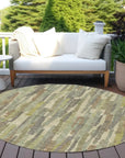 LOOMLAN Rugs Saharae Green Washable Indoor-Outdoor Rug
