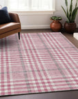 LOOMLAN Rugs Samira Pink Washable Indoor-Outdoor Rug