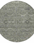 LOOMLAN Rugs Samirah Gray Washable Indoor-Outdoor Rug