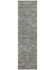 LOOMLAN Rugs Samirah Gray Washable Indoor-Outdoor Rug