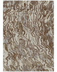 LOOMLAN Rugs Saphara Brown Washable Indoor-Outdoor Rug