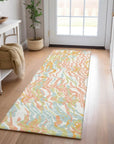 LOOMLAN Rugs Saphara Orange Washable Indoor-Outdoor Rug