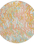 LOOMLAN Rugs Saphara Orange Washable Indoor-Outdoor Rug