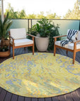 LOOMLAN Rugs Saphara Yellow Washable Indoor-Outdoor Rug