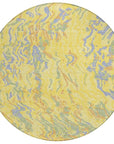 LOOMLAN Rugs Saphara Yellow Washable Indoor-Outdoor Rug