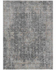 LOOMLAN Rugs Scarlune Gray Washable Indoor-Outdoor Rug