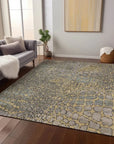 LOOMLAN Rugs Siena Gold Washable Indoor-Outdoor Rug