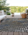 LOOMLAN Rugs Siena Gray Washable Indoor-Outdoor Rug