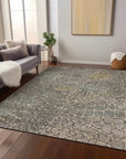 LOOMLAN Rugs Siena Ivory Washable Indoor-Outdoor Rug