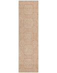 LOOMLAN Rugs Solandra Orange Washable Indoor-Outdoor Rug