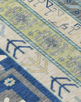 LOOMLAN Rugs Solara Blue Washable Indoor-Outdoor Rug