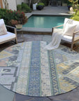 LOOMLAN Rugs Solara Gray Washable Indoor-Outdoor Rug