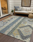 LOOMLAN Rugs Solara Gray Washable Indoor-Outdoor Rug