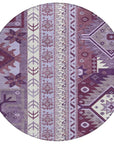 LOOMLAN Rugs Solara Purple Washable Indoor-Outdoor Rug