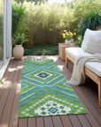 LOOMLAN Rugs Solene Lime Washable Indoor-Outdoor Rug