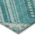 LOOMLAN Rugs Solene Teal Washable Indoor-Outdoor Rug