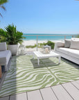 LOOMLAN Rugs Solstice Aloe Washable Indoor-Outdoor Rug