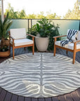 LOOMLAN Rugs Solstice Gray Washable Indoor-Outdoor Rug