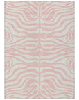 LOOMLAN Rugs Solstice Pink Washable Indoor-Outdoor Rug