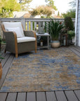 LOOMLAN Rugs Sonata Blue Washable Indoor-Outdoor Rug