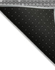 LOOMLAN Rugs Sonatia Gray Washable Indoor-Outdoor Rug