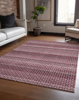 LOOMLAN Rugs Sonava Red Washable Indoor-Outdoor Rug