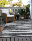 LOOMLAN Rugs Spinava Gray Washable Indoor-Outdoor Rug