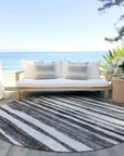 LOOMLAN Rugs Spinava Gray Washable Indoor-Outdoor Rug