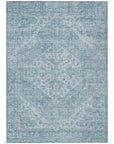 LOOMLAN Rugs Stockholm Blue Washable Indoor-Outdoor Rug