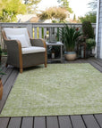 LOOMLAN Rugs Stockholm Green Washable Indoor-Outdoor Rug