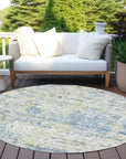LOOMLAN Rugs Suri Blue Washable Indoor-Outdoor Rug