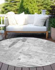 LOOMLAN Rugs Syrene Gray Washable Indoor-Outdoor Rug